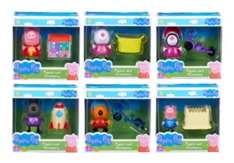 Kit Bonecos Peppa Pig George Miniatura Turma Cm Dtc Cx