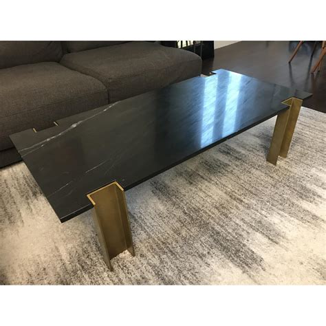 Cb Alcide Rectangular Marble Coffee Table Aptdeco