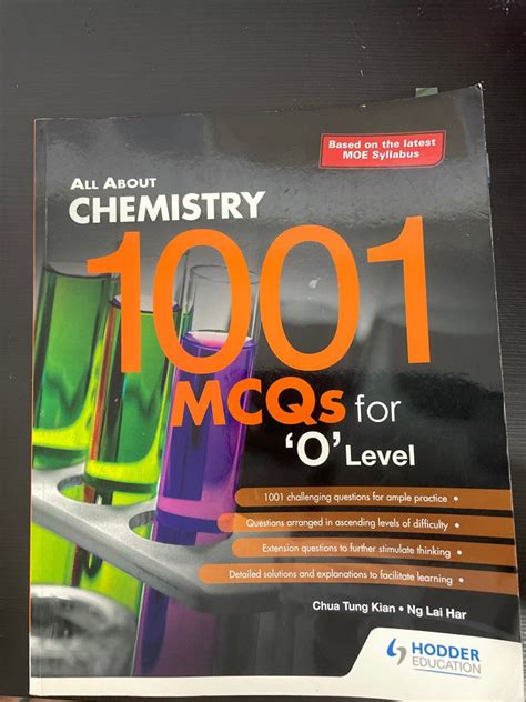 O Level Pure Chemistry Mcq Hobbies Toys Books Magazines