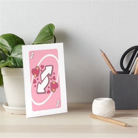 Cute Uwu No U Reverse Uno Card Art Board Print By Smolspaceprnce Redbubble