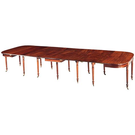 Antique Regency Mahogany Extending Dining Table By Gillow At 1stdibs