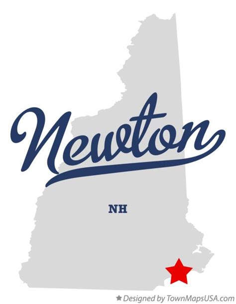 Map of Newton, NH, New Hampshire