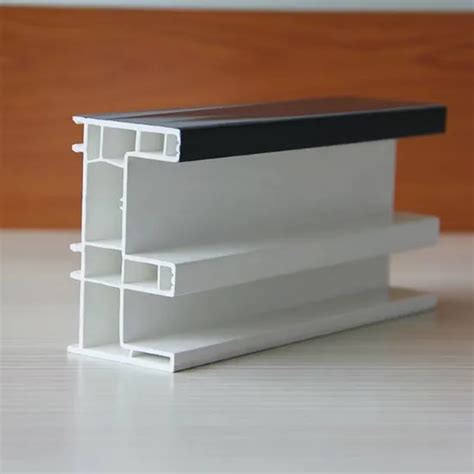 112 Mm Sliding UPVC Window Profile Green ASA Color Coating Coextrusion