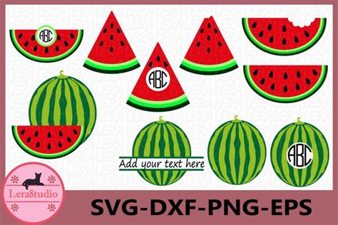 Watermelon SVG Monogram Watermelons SVG Frames Watermelon 228541