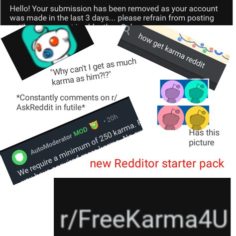 New Redditor Starter Pack Starterpacks