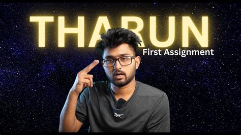 Tharun Speaks Not Just An Editing Course FIRST ASSIGNMENT YouTube