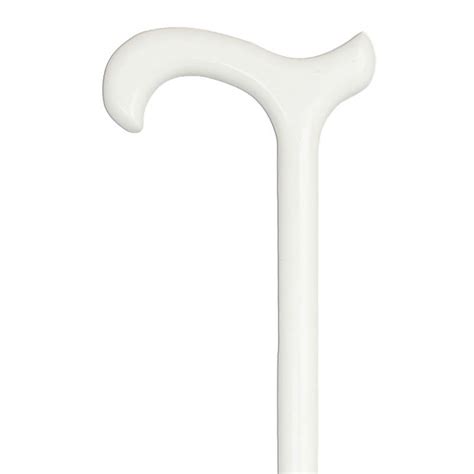 Derby Handle White Cane for the Blind - WalkingSticks.co.uk