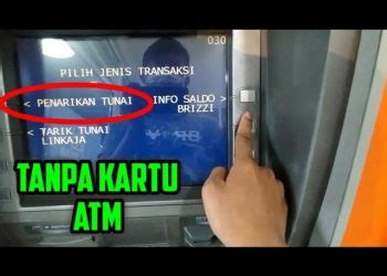 Cara Tarik Tunai Dengan Mudah Di ATM BRI Tanpa Kartu Artikel BLOG