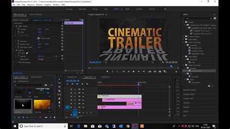 Cinematic Title Effect In Adobe Premiere Pro YouTube