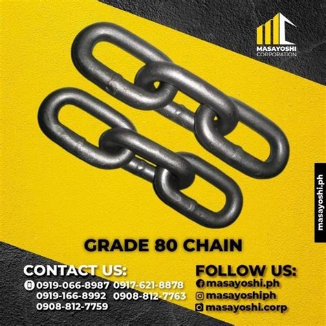 Chain Grade 80 Chain Grade 80 High Strength Chain Grade 80 Chains