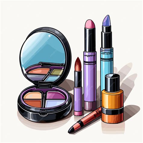 Conjunto De Iconos De Maquillaje De Varios Maquillajes De Dibujos
