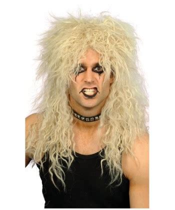 Perruque Hard Rockeur Blonde