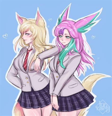 Artstation Star Guardian Ahri And Xayah