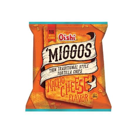 Oishi Miggos Nacho Cheese Tortilla Chips 28g Lazada PH