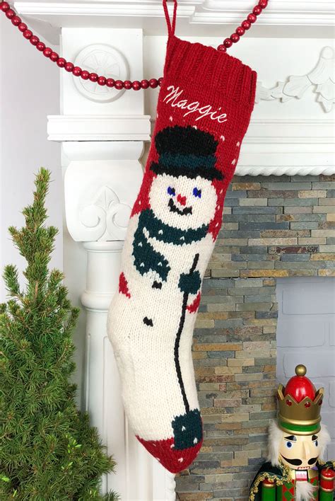 Personalized Drummer Boy Christmas Stocking | Hand Knit Holiday