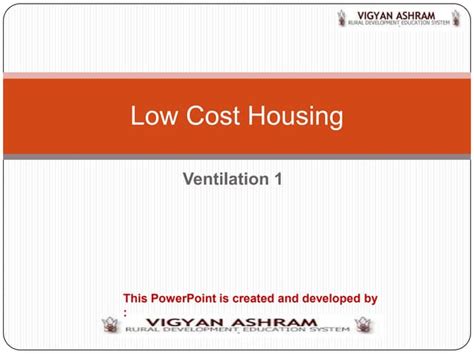 Part 1 Low Cost Housing Ppt Free Download