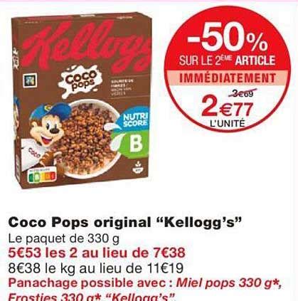 Promo Coco Pops Original Kellogg S Chez Monoprix ICatalogue Fr