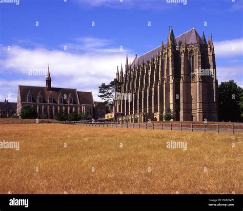 Lancing College and Chapel, 13th Century gothic style architecture ...