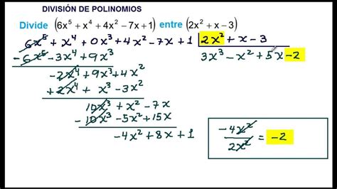 División entre fracciones. | División entre polinómios | Algebra ...