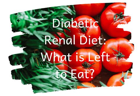 Diabetic Renal Diet: What is Left to Eat? - The Kidney Dietitian