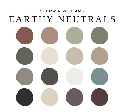 Moody Earth Tones Paint Sherwin Williams Color Palette Earthy Paint