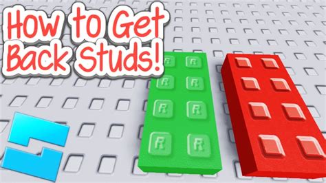 How To Add Studs In Roblox Studio Youtube