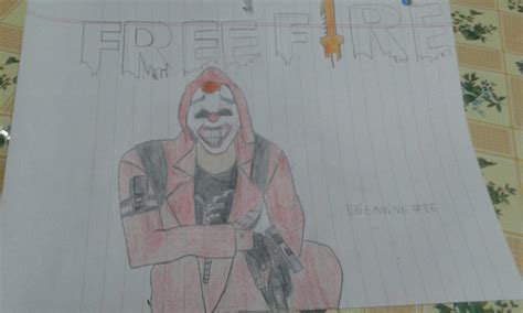 Mi Dibujo Del Criminal Rojo De Free Fire The Gaming House Amino