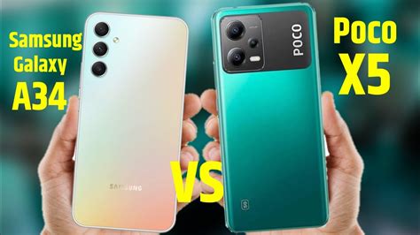 Samsung Galaxy A34 Vs Poco X5 Comparison Samsung Galaxy A34 Vs Poco