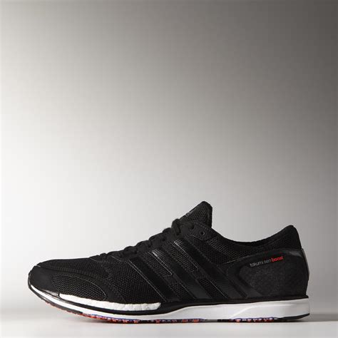 Adidas Mens Adizero Takumi Sen Boost 3 Running Shoes - Black/White ...