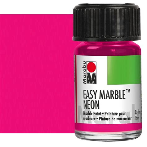 Marabu Easy Marble Neon Pink Paint 15ml Jerry S Artarama