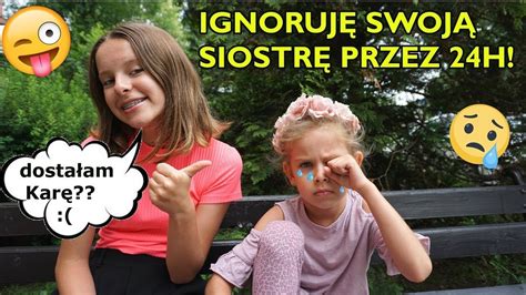 IgnorujĘ SwojĄ SiostrĘ Przez 24h 😮 Dostanę Karę Amelie Youtube