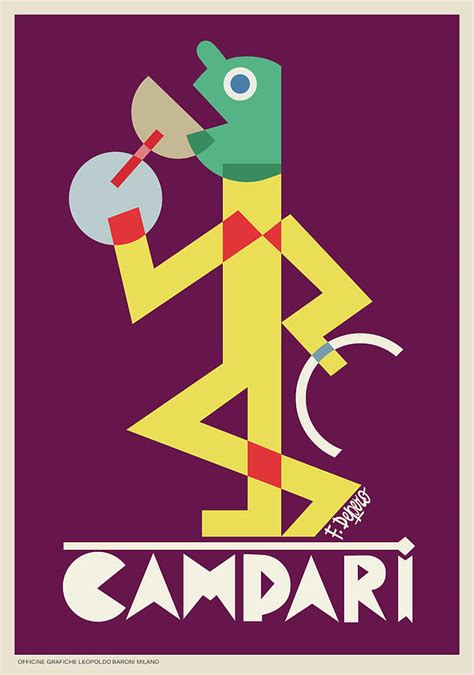 Campari Painting By Fortunato Depero Fine Art America