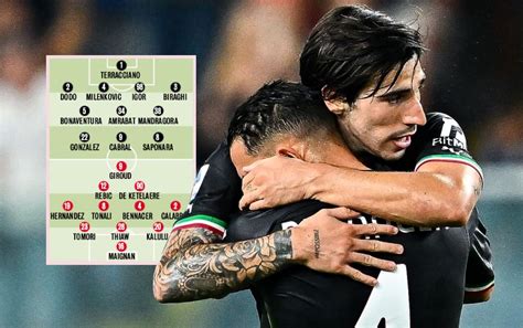 Gds Probable Xis For Fiorentina Vs Milan Bennacer And Tonali Reunited