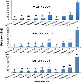 Head Blast Severity On Selected Wheat Genotypes With Three Mot