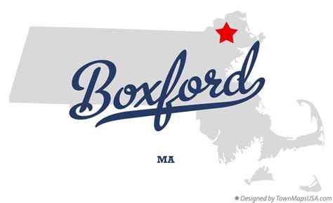 Map of Boxford, MA, Massachusetts