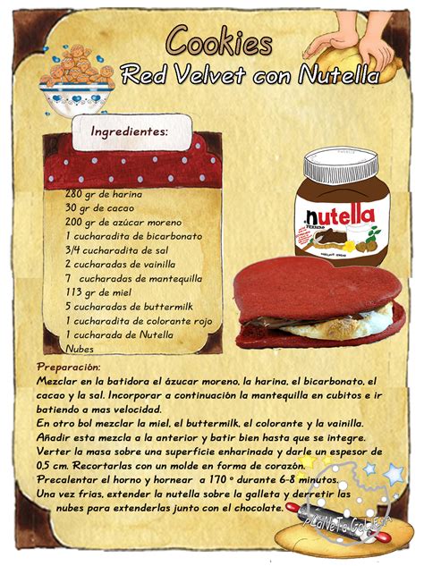 the recipe for cookies is shown in spanish