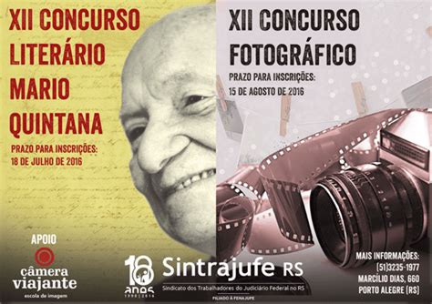 Sintrajufe RS abre inscrições para os concursos Literário e Fotográfico