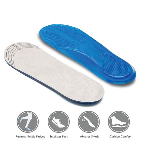 Pair Of Full Length Orthotic Insole Insert Relieve Pain Althletic