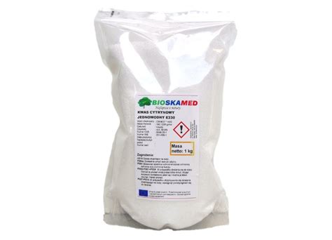 KWAS Kwasek CYTRYNOWY E330 Spożywczy 1kg Bioskamed 7203268357 Allegro pl