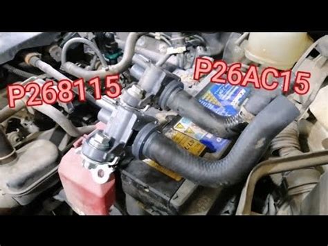 P268115 P26AC15 Engine Coolant Bypass Valve Circuit Short To Battery