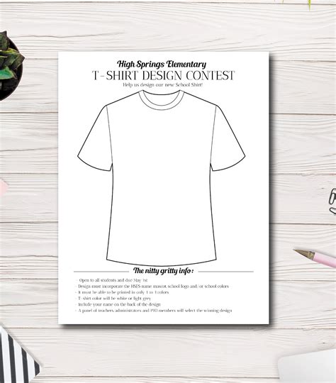 T Shirt Design Contest Flyer Template Draw T Shirt Design Etsy Australia