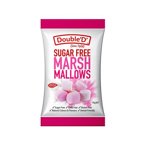 Double ‘d’ Sugar Free Marshmallows 70g Double D