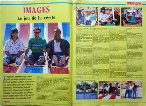 LE GROUPE IMAGES années 80 COUPURE DE PRESSE 2 pages 1987