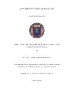 Caracterización estructural y funcional variantes en la agregación del