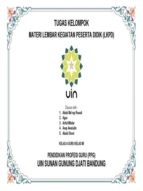 tugas kelompok kelas  lkpd