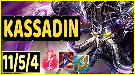 KASSADIN VS VIKTOR 11 5 4 KDA MID GAMEPLAY EMERALD IV YouTube