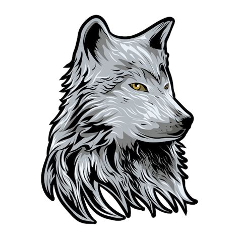 Premium Vector Wolf Vector Illustration Isolated