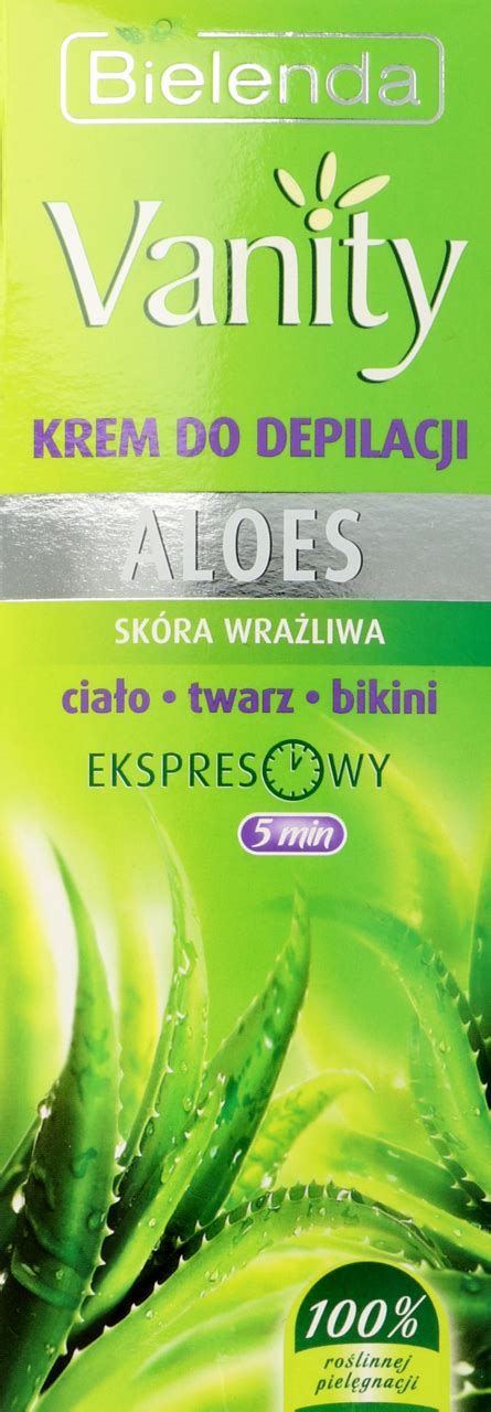 BIELENDA Vanity Aloes krem do depilacji ciało twarz i bikini skóra