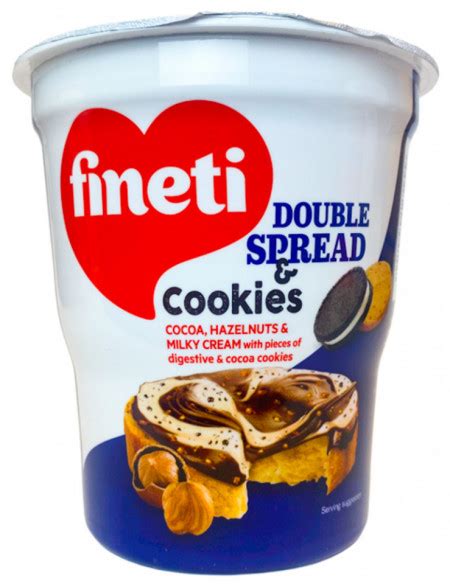 Fineti Double Spread Cookies Crema Tartinabila Cu Cacao Alune De