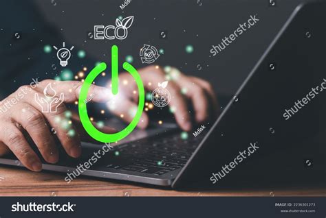 Power Off Laptop Save Energy Photos, Images & Pictures | Shutterstock